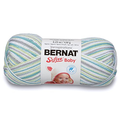 Bernat Softee Baby Yarn Ombre 4 25 oz Gauge 3 Light Prince Pebbles Ombre