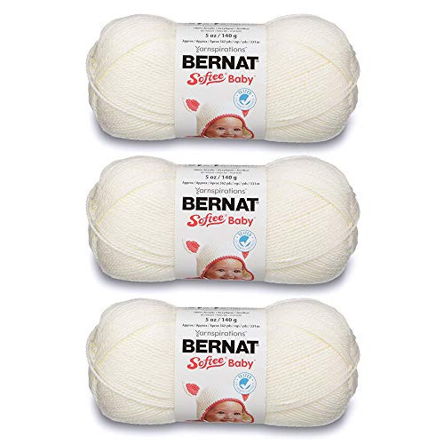 Bernat 16603030008 Softee Baby Yarn  Solids  Antique White