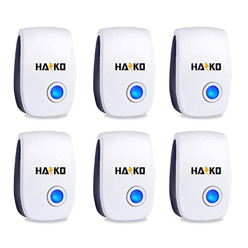 HAZKO Ultrasonic Pest Repellent  Electronic Pest Control  Best Indoor Ultrasonic Pest Repeller  Mice Bugs Ants Insects and Cockroaches Repellent