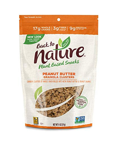 Back to Nature Granola Clusters NonGMO Peanut Butter 11 Ounce Packaging May Vary Back to Nature Granola Clusters NonGMO Peanut Butter 11 Ounce Packaging May Vary