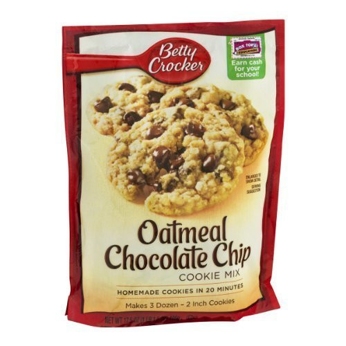 Betty Crocker Cookie Mix Oatmeal Chocolate Chip 17 5oz Pouches Pack of 6