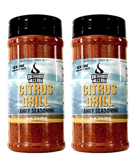 Big Daddy Hills BBQ 2 Bottle Set Rub Seasoning 12oz Citrus Grill