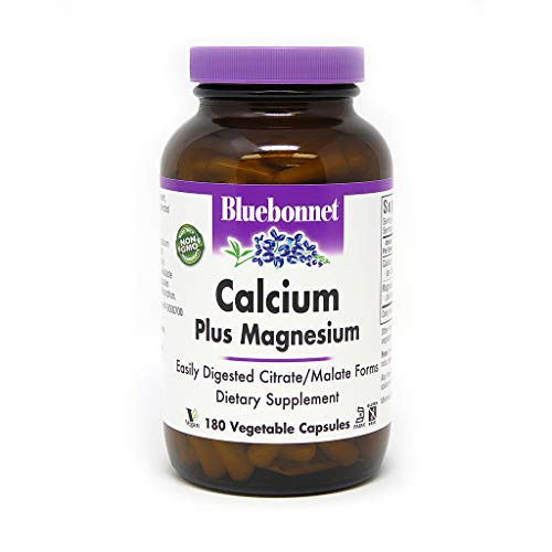 BlueBonnet Calcium Citrate Plus Magnesium Vegetarian Capsules 180 Count