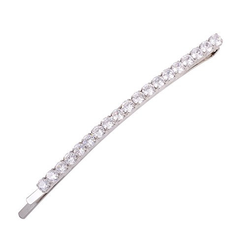 OBONNIE Beautiful Rhinestone Crystal Bobby Pin Hairpin Hair Barrette Clip For Women Silver OBONNIE Beautiful Rhinestone Crystal Bobby Pin Hairpin Hair Barrette Clip For Women Silver