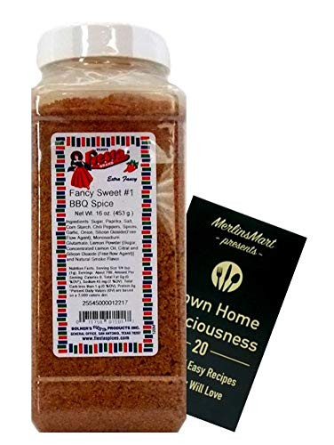 Bolner s Fiesta Fancy Sweet 1 BBQ Spice Plus Recipe Booklet Bundle 16 Ounces