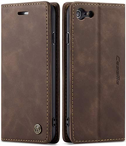 iPhone 6 Plus Wallet Case iPhone 6S Plus Leather Case SINIANL Folio Case with Kickstand Credit Card Holder Magnetic Closure Folding Flip Book Cover Case for iPhone 6 Plus iPhone 6S Plus  Coffee