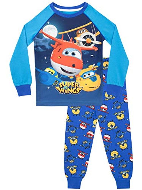Super Wings Boys  Jett and Donnie Pajamas Size 6 Multicolored