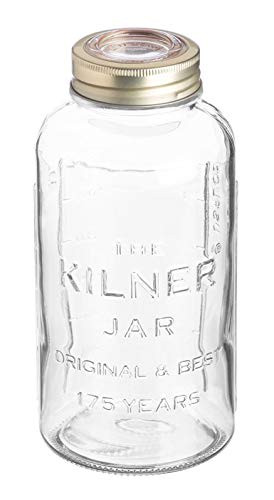 Kilner Anniversary Glass Jar, 51-Fluid Ounces
