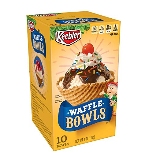 Keebler Cones Ice Cream Waffle Bowls 4 oz 10 CountPack of 6