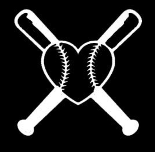 Makarios LLC Love Baseball Heart Cars Trucks Vans Walls Laptop MKR White 5 5 x 5MKR941 Makarios LLC Love Baseball Heart Cars Trucks Vans Walls Laptop MKR White 5 5 x 5MKR941