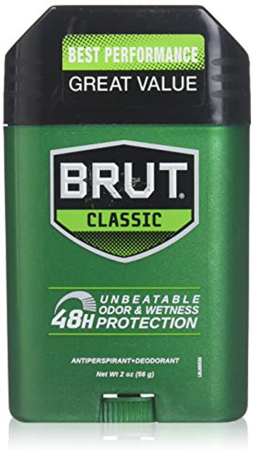 BRUT AntiPerspirant Deodorant Stick Classic Scent 2 oz Pack of 5 BRUT AntiPerspirant Deodorant Stick Classic Scent 2 oz Pack of 5