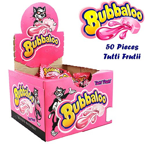 BUBBALOO CHEWING GUM TUTTI FRUTI  50 in a Pack  by Bubbaloo