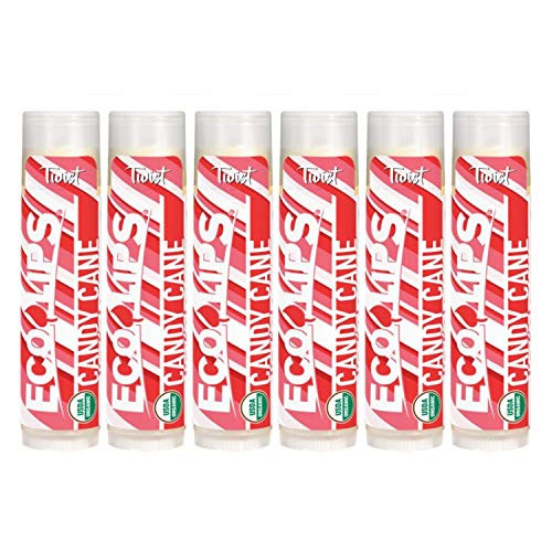 Eco Lips Organic Candy Cane Moisturizing Lip Balm 6 Pack Organic Coconut Oil and Cocoa Butter Soothe Moisturize Dry Cracked and Chapped Lips Made in USA 6 Tubes Candy Cane Eco Lips Organic Candy Cane Moisturizing Lip Balm 6 Pack Organic Coconut Oil and Cocoa Butter Soothe Moisturize Dry Cracked and Chapped Lips Made in USA 6 Tubes Candy Cane