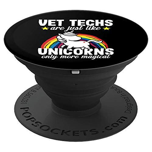 Vet Tech Gift for Women Veterinary Technician Unicorn PopSockets Grip and Stand for Phones and Tablets Vet Tech Gift for Women Veterinary Technician Unicorn PopSockets Grip and Stand for Phones and Tablets