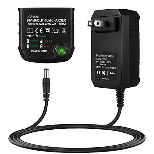 CableClub 20V LBXR20 Battery Charger Replace for Black and Decker LCS1620 Battery Charger for BlackDecker 20V Max Lithium Battery LBXR20 LBXR20OPE LB2X4020 LBX4020 LB20 LBX20 LBXR2020OPE LDX120C