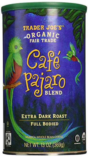 Trader Joe s Cafe Pajaro 100 Arabica Roasted Whole Bean Coffee 13 Oz Trader Joe s Cafe Pajaro 100 Arabica Roasted Whole Bean Coffee 13 Oz