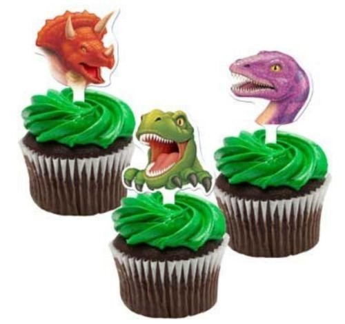 CakeDrake DINOSAUR Triceratops TRex Brontosaurus 12 CupCake Pics Picks Toppers Decors CakeDrake DINOSAUR Triceratops TRex Brontosaurus 12 CupCake Pics Picks Toppers Decors