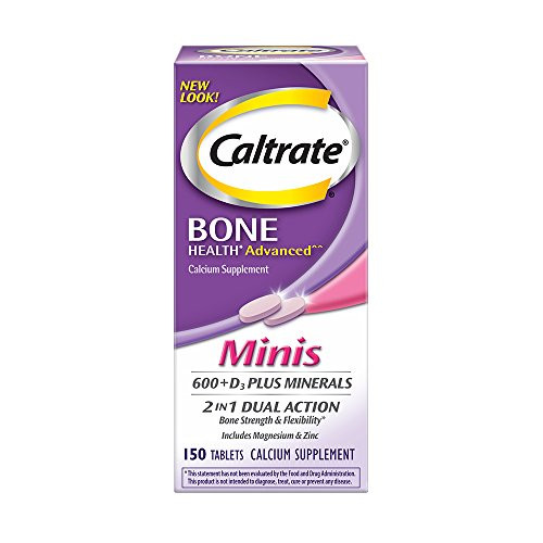Caltrate 600D3 Plus Minerals Mini 150 Count Calcium  Vitamin D3 Supplement Mini Tablet 600 mg