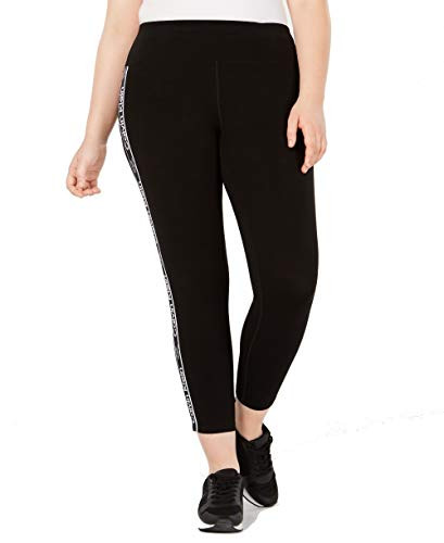 Calvin Klein Performance Womens Plus Running Workout Athletic Leggings Black 3X