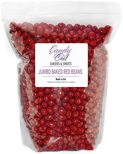CandyOut Boston Beans Red Candy Coated Peanuts in 5 Pound Resealable Bag