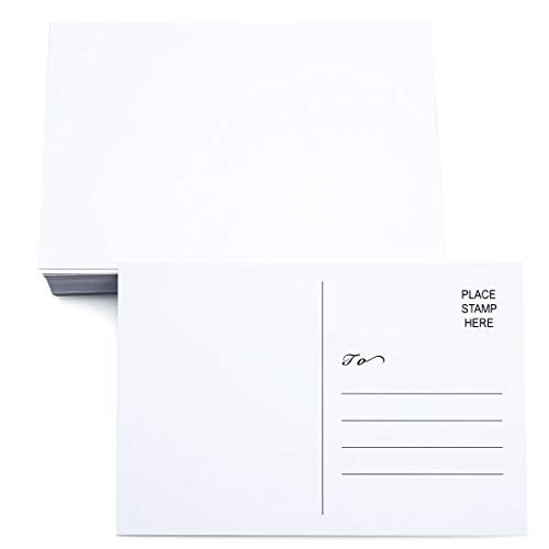 RXBC2011 100 Blank Postcards for mailing White Cards 4 x 6 inches