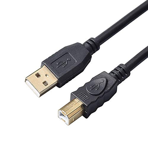 Printer Cable 40ft, LiuTian USB 2.0 Printer Cable High Speed Gold-Plated Connectors Printer Scanner Cable Cord A Male to B Male for HP, Canon, Lexmark, Epson, Dell, Xerox, Samsung etc