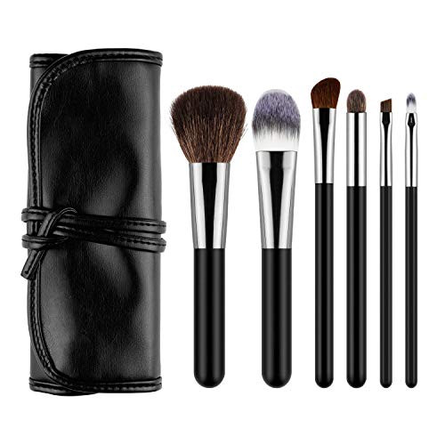 Makeup Brushes Set 6pcs Synthetic Makeup Brushes With Foundation Powder Eye Shadow Smoke Eye Eyebrow Lip Blush Cosmetic Bag Included