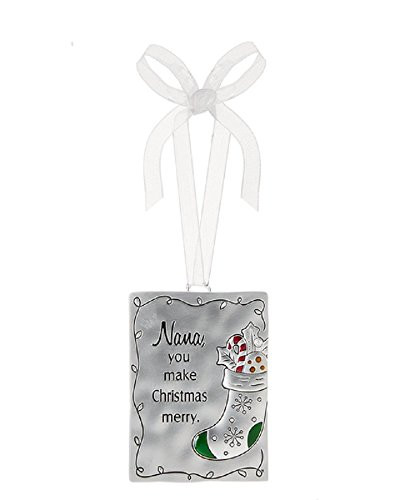 Ganz Zinc Ornament Plaque Nana You Make Christmas Merry Home Decor