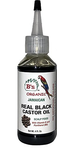 B s Organic Jamaican Real Black Castor Oil 4 oz