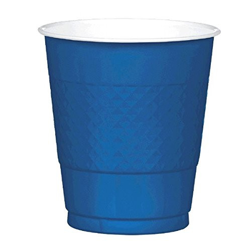 Amscan 43036 74 Navy Blue Plastic Cups  12 oz   200 Ct