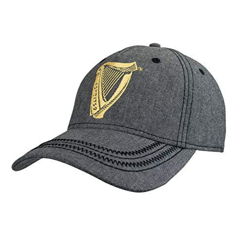 Guinness Harp Logo Grey Adjustable SixPanel Baseball Cap