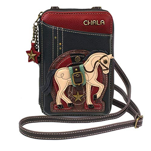 Chala Handbags Horse Wallet Crossbody Handbag  Convertable Strap