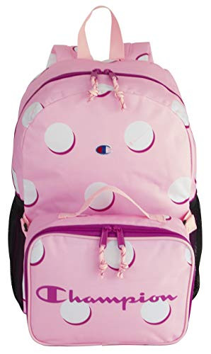 Champion Kids  Backpack  Lunch Kit Pink Combo Youth Size