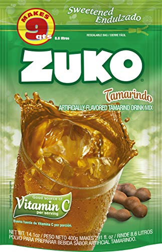Zuko Tamarindo Instant Powder Drink  Family Pack  No Sugar Needed  Vitamin C  14 1 Ounce Pack of 6