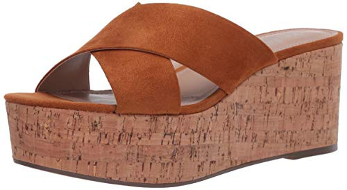 CHARLES BY CHARLES DAVID Women s Wedge Sandal Platform Camel 7 5