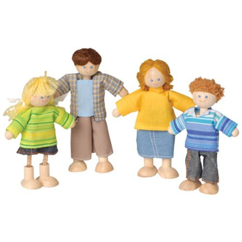 Constructive Playthings KRP415 Constructive Playthings Light Skin Posable Doll Family Clothing Color Vary