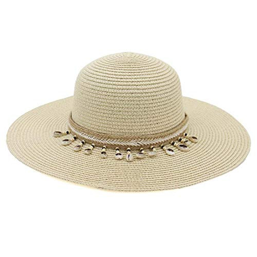 Charmylo Womens Beach Straw Hat Wide Brim Summer UV Hat UPF 50 Floppy Foldable Roll up Cap Sun Hat Beige Charmylo Womens Beach Straw Hat Wide Brim Summer UV Hat UPF 50 Floppy Foldable Roll up Cap Sun Hat Beige