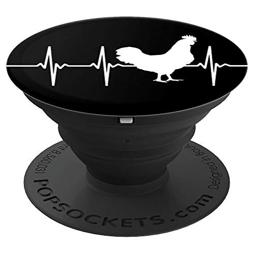 Chicken Lover Heartbeat EKG PopSockets Grip and Stand for Phones and Tablets Chicken Lover Heartbeat EKG PopSockets Grip and Stand for Phones and Tablets