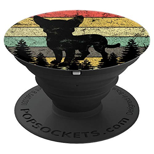 Chihuahua Dog Retro Sunset Vintage Distressed Silhouette PopSockets Grip and Stand for Phones and Tablets