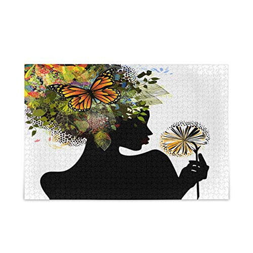 Nander Funny Puzzle 500 Piece Jigsaw Puzzle for Kids Adult Gift  African American Black Girl Woman Art Jigsaw Puzzle Nander Funny Puzzle 500 Piece Jigsaw Puzzle for Kids Adult Gift  African American Black Girl Woman Art Jigsaw Puzzle