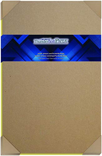 60 Sheets Chipboard 20pt Point 12 X 18 Inches Light Weight Large Size  020 Caliper Thick Cardboard CraftShip Brown Kraft Paper Board