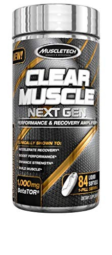 MuscleTech Clear Muscle Next Gen Post Workout Muscle Recovery Supplement Accelerate Muscle Recovery  Reduce Muscle Breakdown 84 Servings 84Count