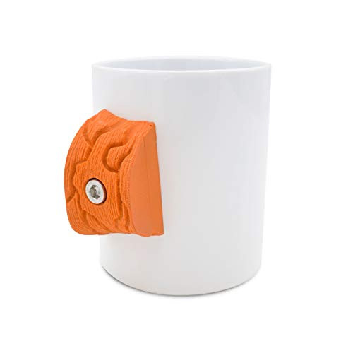 Climbing MUG Orange Rock climber gift with real Climbing Holds Strengthens your fingers Climbing MUG Orange Rock climber gift with real Climbing Holds Strengthens your fingers