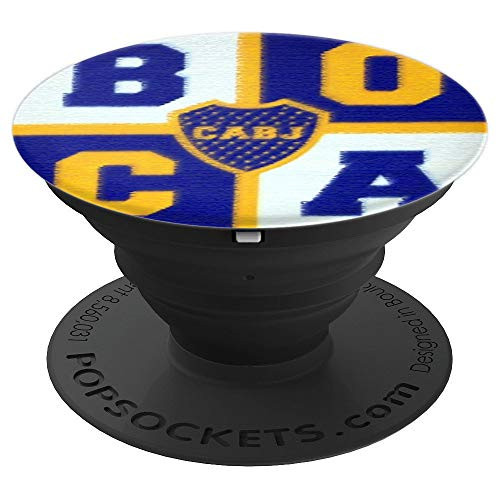 Club Atletico Boca Juniors Efecto Bordado PopSockets Grip and Stand for Phones and Tablets
