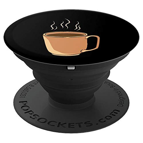 Coffee Cup Graphic Image Lover Cellphone Grip Drinker Gift PopSockets Grip and Stand for Phones and Tablets