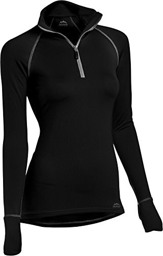 ColdPruf Women s Quest Performance Activewear Quarter Zip Mock Neck Top