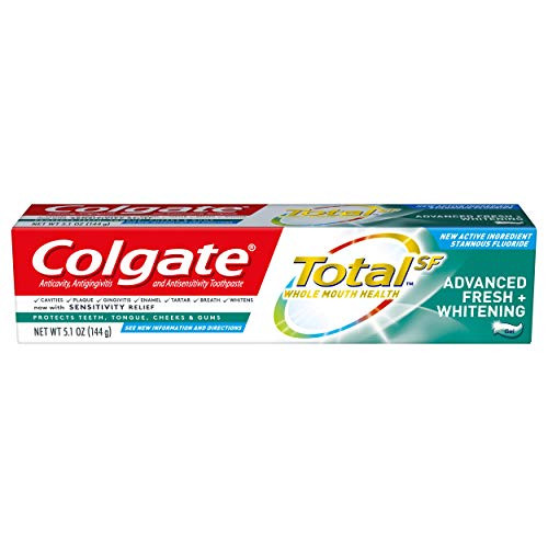 Colgate Total Whitening Toothpaste Advanced Fresh Plus Whitening Gel 5 1 Ounce