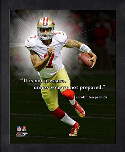 Colin Kaepernick San Francisco 49ers Pro Quotes Photo Size 9  x 11  Framed