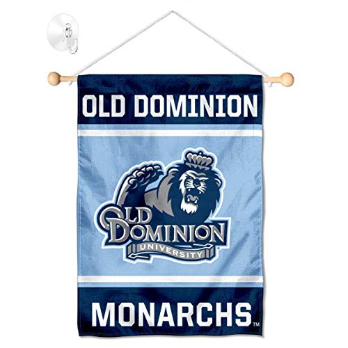 College Flags  Banners Co  Old Dominion Monarchs Window Wall Banner Hanging Flag with Suction Cup