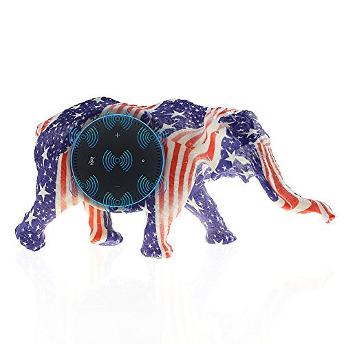 Sibode Speaker Stand Case for Amazon Echo Dot Elephant Shape Statue Decoration Spearker Stand Case for BFF for Alexa Amazon Echo Dot 2nd and 1st Generation Speaker